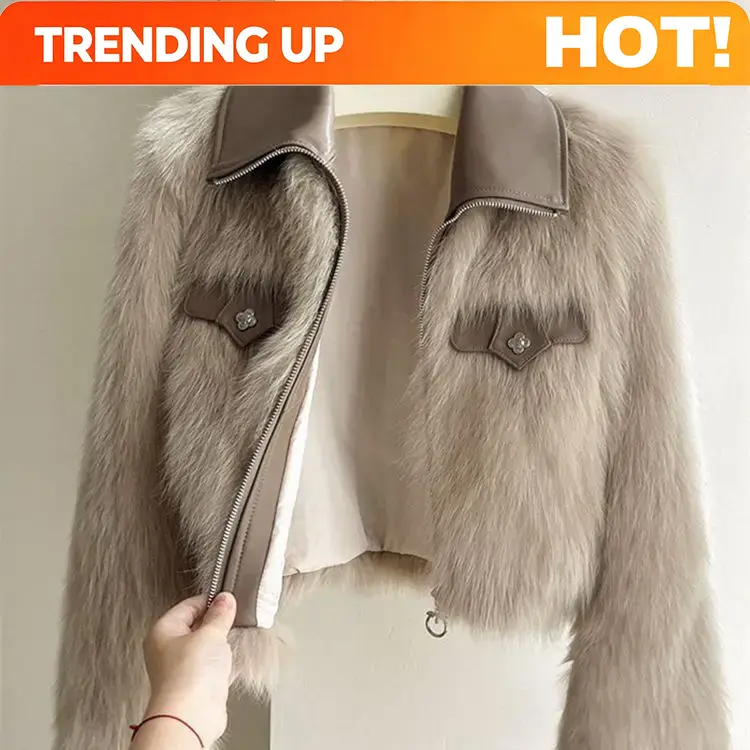 Winter Clothing Korean - Cappotto in pelliccia sintetica da donna,