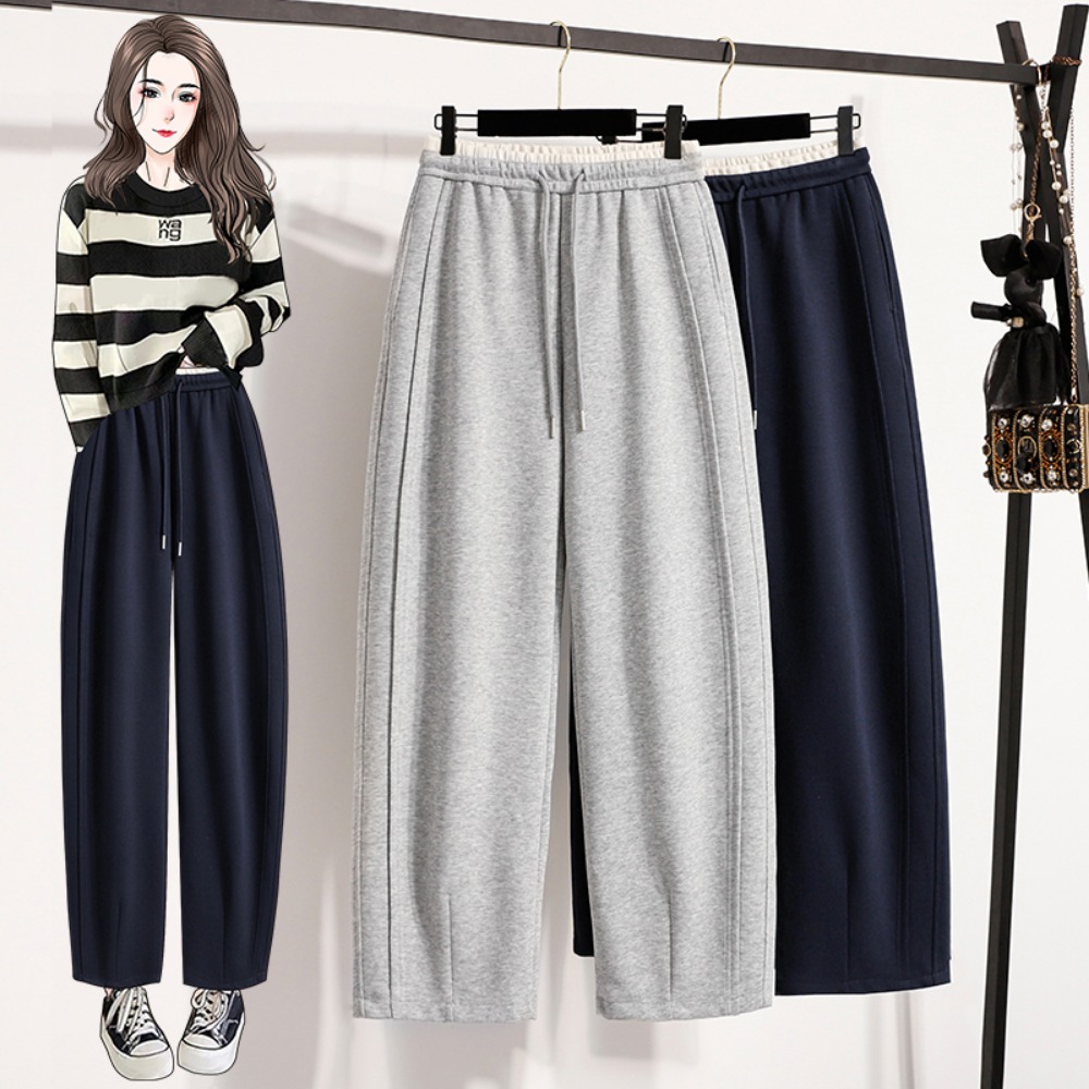 Winter Clothing Korean - Pantaloni casual a vita alta con
