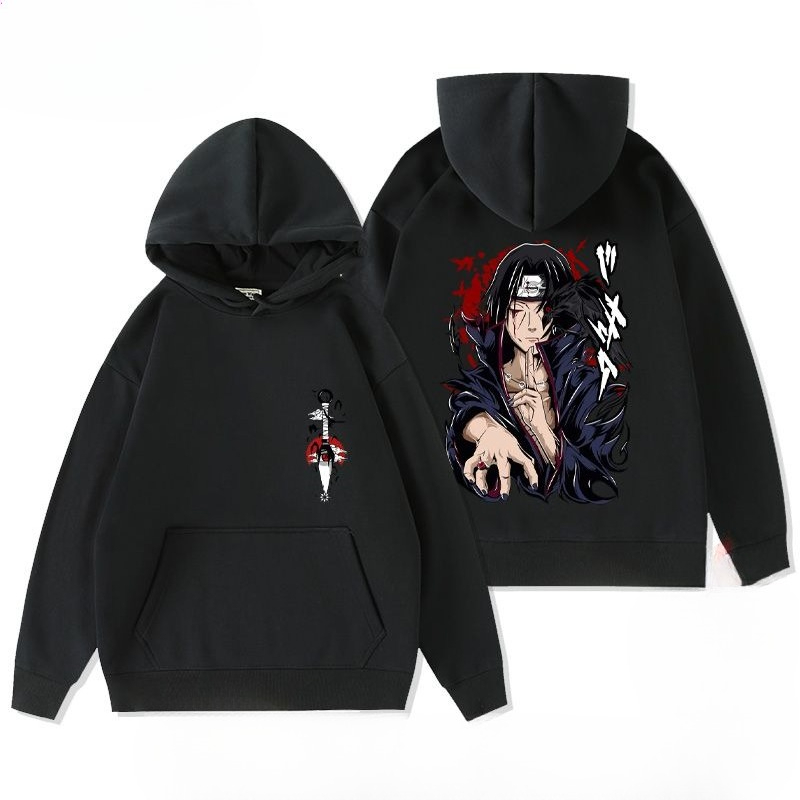 Winter Clothing Anime - Felpa con Cappuccio Stampata Naruto Retro