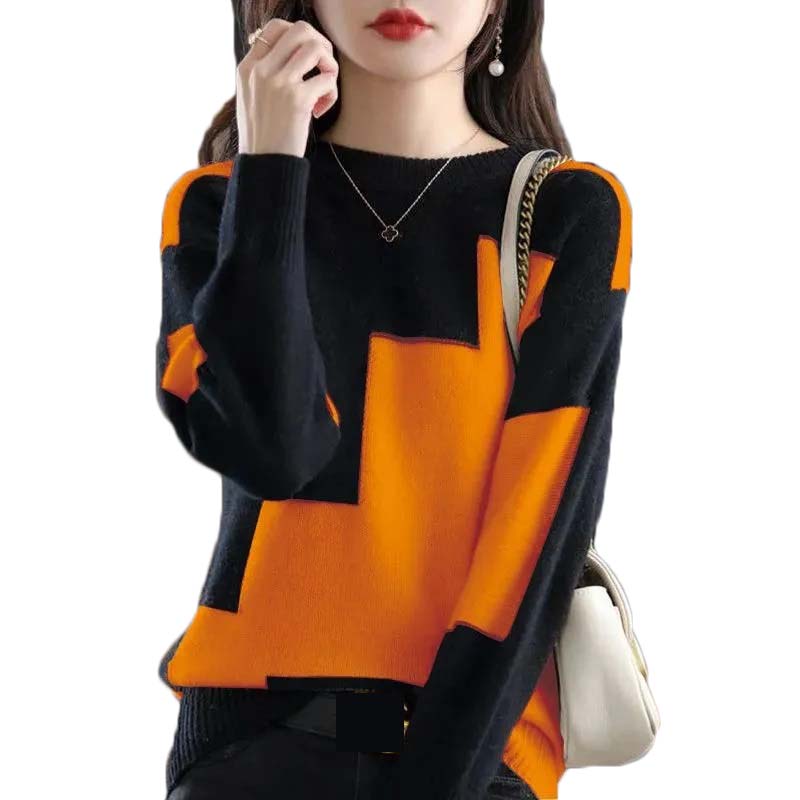 Winter Clothing Korean - Moda O-Collo Impiombato Maglione di Colore