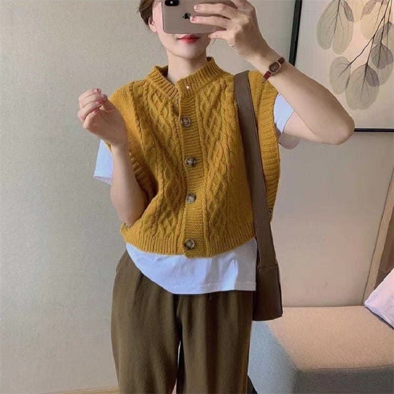 Gilet cardigan lavorato a magl - Winter Clothing Korean recensione e prezzo