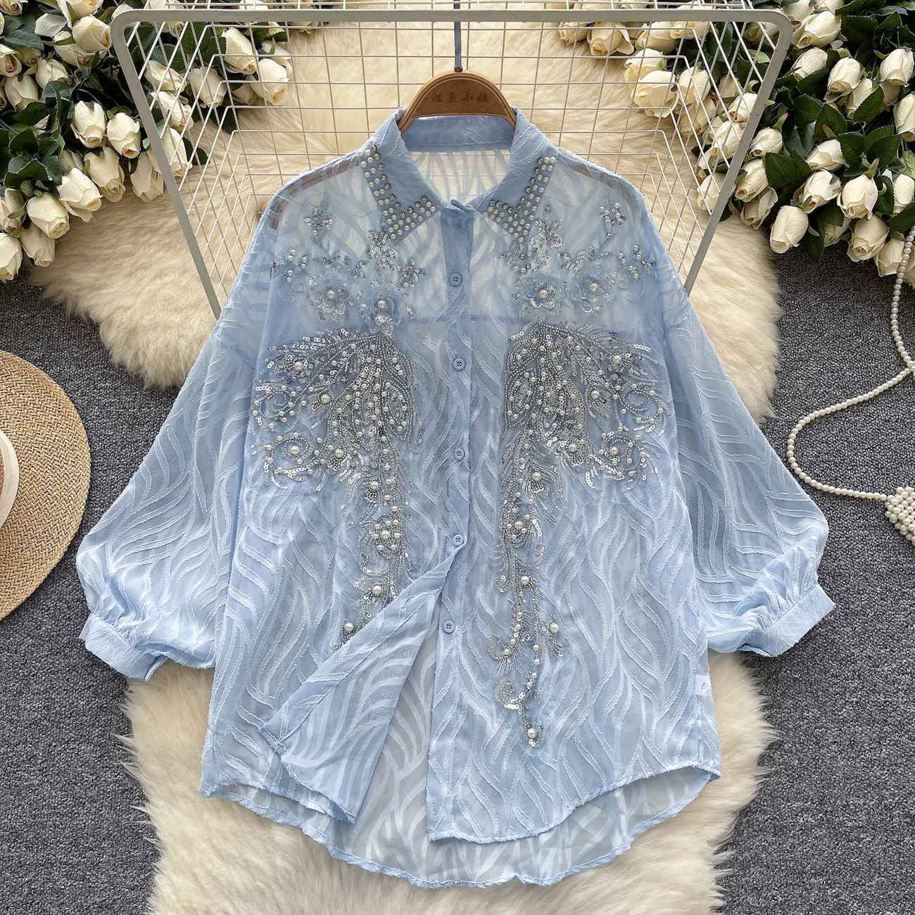 Camicia con bottoni lucidi da  - Winter Clothing Korean recensione e prezzo